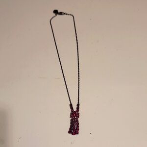 New Vintage Givency Elegant Ruby Necklace